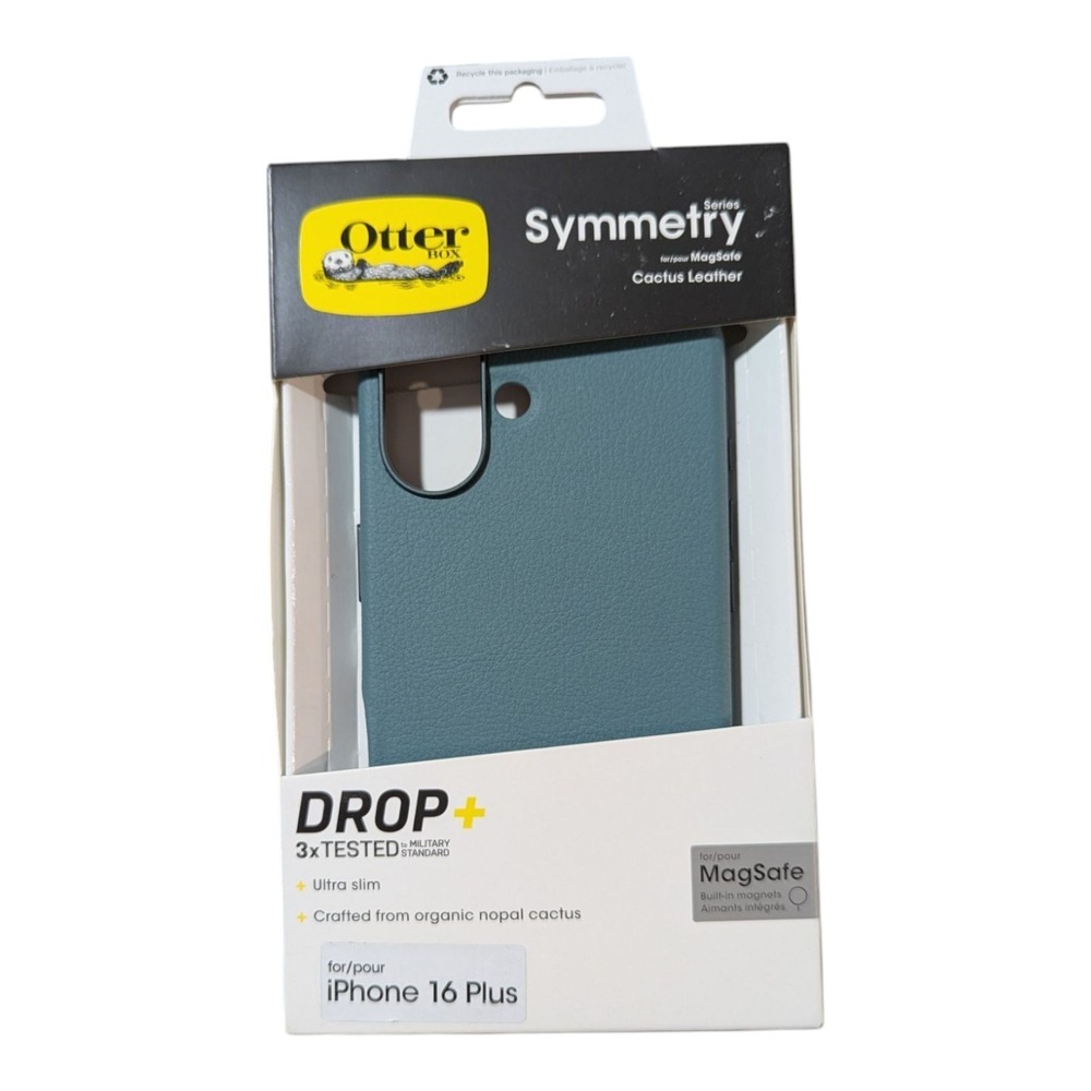 M4. OtterBox Symmetry Cactus Leather MagSafe Apple iPhone 16 Plus‎ - Green